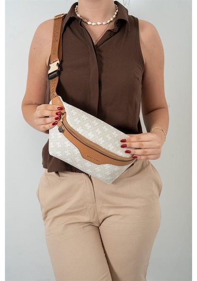 Silver Polo Sp1192 Kadın Bel Çantası Monogram Taş-a.taba