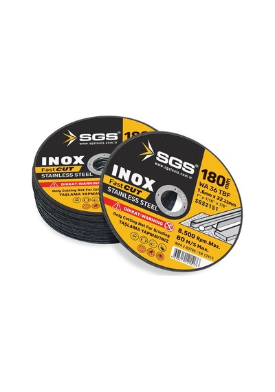 Sgs Inox Kesici 180 1,6 22mm Sgs2151 0 Adet