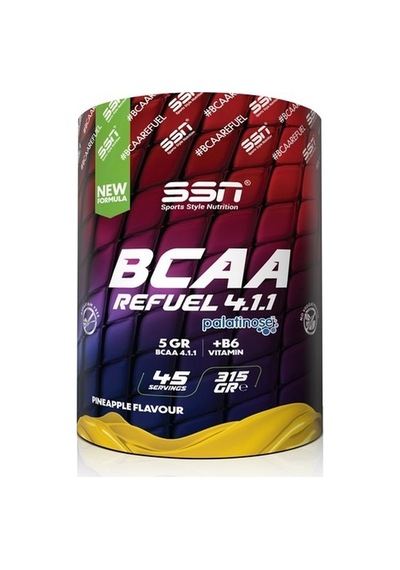 SSN Sports Style Nutrition Ssn Bcaa Refuel 4.1.1.+Palatinose 315 G Ananas (542134685)