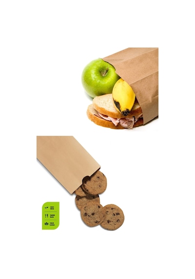 100 Adet 12x20 Kraft Şamua Kese Kağıdı Poğaça Tost Sandviç Kahvaltı Poşeti 100'lü Kese Kağıdı