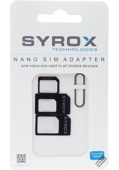 Syrox Akıllı Telefon için Nano Sim Kart Çevirici Takım ve Iğne