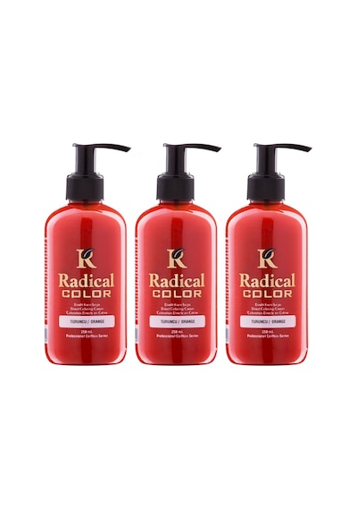 Radical Color New 25/orange Amonyaksız Su Bazlı Saç Boyası 250 Ml 3 Adet Turuncu