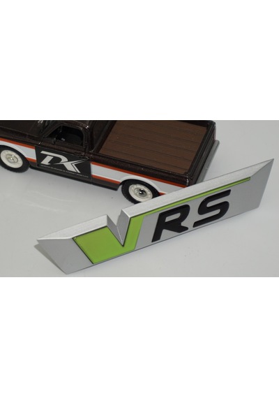 Dk Tuning Skoda Vrs Bagaj Yeni Versiyon Yeşil Gri Logo Arma Amblem Bagaj Arma