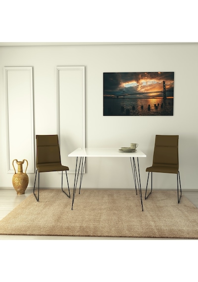 Pasific Home Sandalf Metal Ayaklı Mutfak Masası Kare 90x90 Parlak Beyaz Pasific Home Sandalf Metal Ayaklı Mutfak Masası Kare 90x90 Parlak Beyaz
