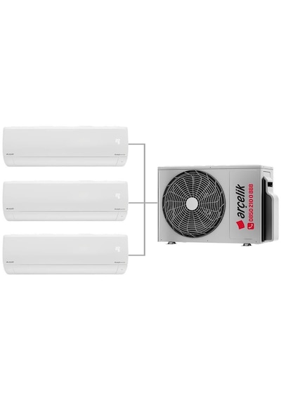 Arçelik Multi Sistem ZM30105-121212 12+12+12 30000 Btu Duvar Tipi 3+1 İnverter Klima