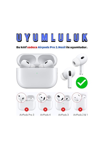 Airpods Pro 2. Nesil Uyumlu Figürlü Darbe Emici Silikon Kulaklık Kılıfı Bby-yd
