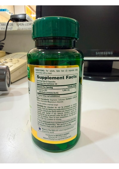 Orjinal Amerikan Berberıne 1000 Mg 60 Kapsül ..saf Berberine 2028 Skt