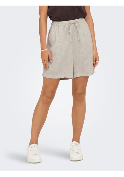 Only Onlsıesta Mw Pull-up Lın Bl Shorts Noos Kadın Gri Şort - 15333032