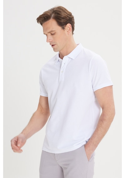 AC&Co / Altınyıldız Classics Altinyildiz Classics 4A4820200001BYZL Erkek Beyaz Slim Fit Dar Kesim Polo Yaka %100 Pamuk Tişört Beyaz AC&Co / Altınyıldız Classics Altinyildiz Classics 4A4820200001BYZL Erkek Beyaz Slim Fit Dar Kesim Polo Yaka %100 Pamuk Tişört Beyaz