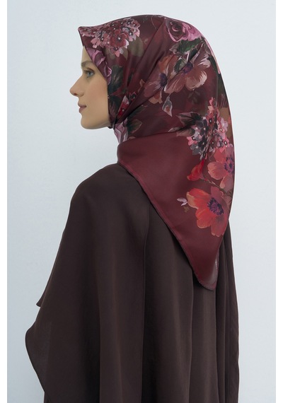 Armine Saf İpek Sura Eşarp-2026 İlkbahar-yaz- 952000d Bordo