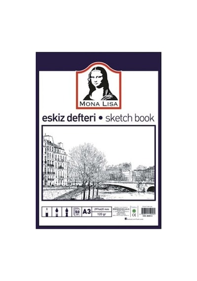 Monalisa Eskiz Defteri 120gr 50yp A3