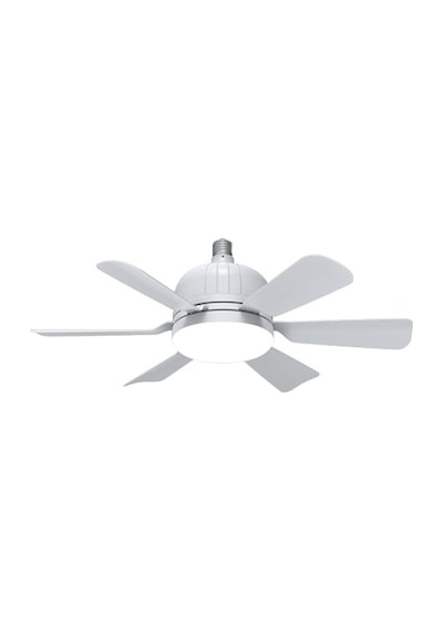 Worryfree Led Fan Sessiz Fan Uzaktan Kumandalı Tavan Vantilatörü Beyaz Işık Gövdesi