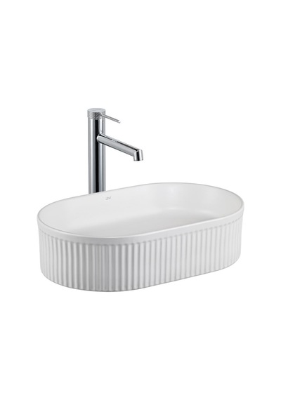 Lena Tezgahüstü Lavabo E-w1002mb Mat Beyaz Mat Beyaz