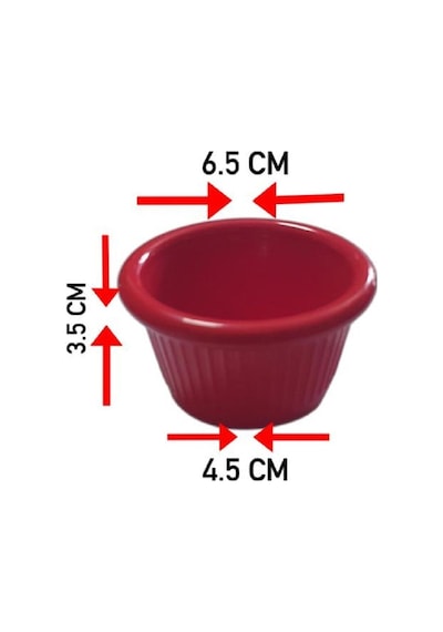 1. Kalite Polikarbon Kırılmaz Sosluk / Reçellik /minimal Kase 12'li Hardal Çok Renkli