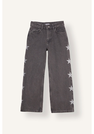 Defacto Straight Fit Düz Kesim Jean Pantolon Kız Çocuk I5794a826wnnm36 Antrasit-nm36