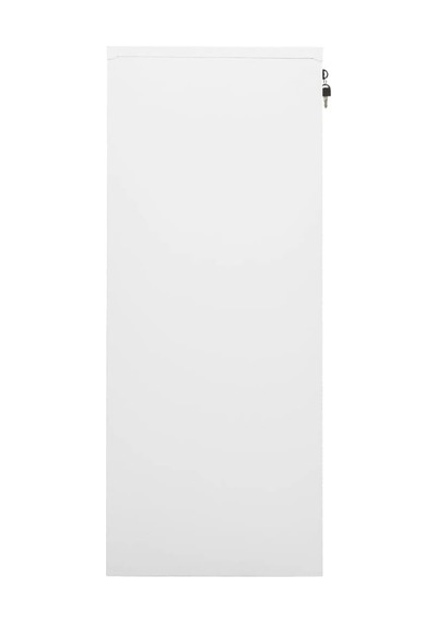 Tr Beyaz Çelik Ofis Dolabı 90 X 40 X 102 Cm - 2 Ayarlanabilir Raflı Ve 3 Çekmeceli Ağır Hizmet Tipi Metal Belge Ku Genel