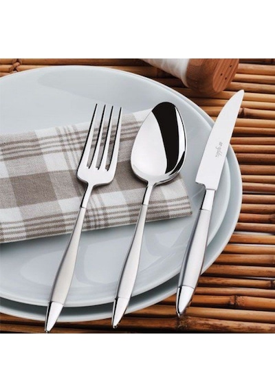 Aryıldız 89 Parça Elegant Prestıge Mat Çatal Kaşık Bıçak Seti Gümüş