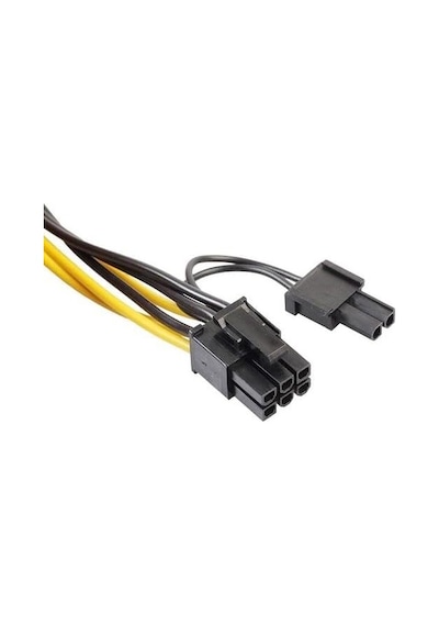 Pci E 8 Pin 6+2 2x Pci-e Ekran Kartı Power Çoklayıcı Kablosu 4302