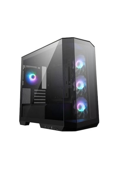 Msı Mag Pano M100r Pz Black Rgb Tempered Glass Usb 3.2 Matx Mid Tower Kasa