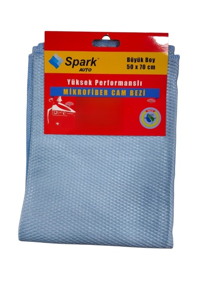 Spark Yüksek Performanslı Mikrofiber Cam Bezi 50 X 70 Cm