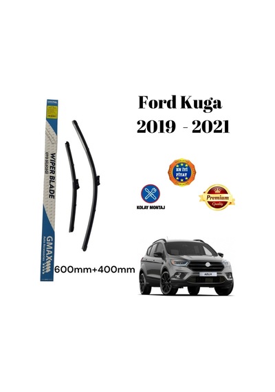 Ford Kuga 2019 2020 2021 Uyumlu Ön Cam Muz Tipi Silecek Süpürgesi Seti 600/400mm