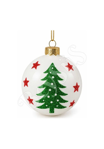Beysüs Yılbaşı Çam Ağacı Süsü Parlak Noel Ağaç Holiday Cici Top 8cm 3lü