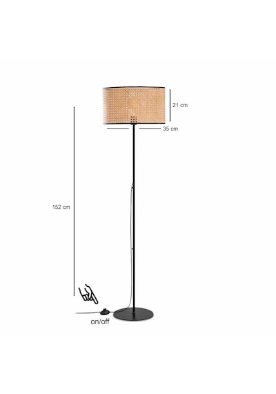 Homing Brooks Metal Gövde Rattan Lambader 241611