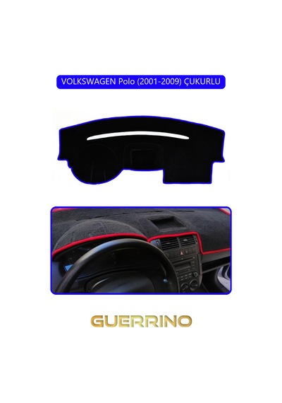 Volkswagen Polo 2001-2009 Çukurlutorpido Koruma Halısı Mavi Kenar