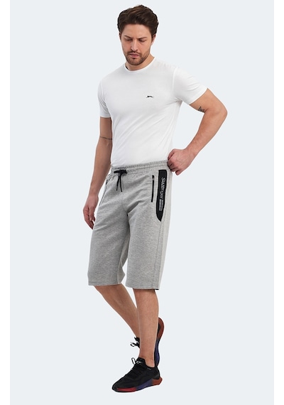 Slazenger NEACEL Erkek Cepli Kapri Gri Şort