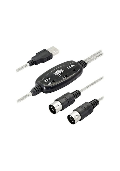 Usb Midi Kablo Usb 2 X 5 Pin Midi Kablo 5 Pin Midi Kablo Usb Çevirici
