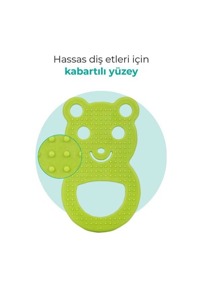Mamajoo Yumuşak Diş Kaşıyıcı Yeşil Ayıcık
