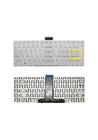 Hp V150530ak1, Nsk-cx0sw 0t, 9z.nc9sw.00t Uyumlu Klavye Gri Küçük Enter Tuş Takımı Tuş Seti Türkçe
