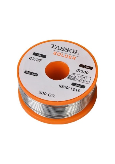 Tassol 1.6 MM 200 G %63 Kalay %37 Kurşun Lehim Teli