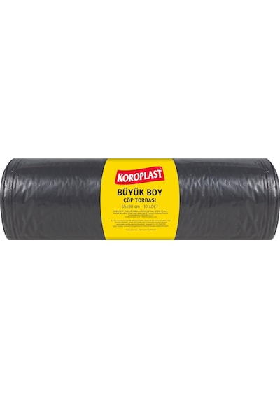 Ofis Ve İşyeri İçin Büyük Boy Çöp Torbası 65x80cm 10 Adet