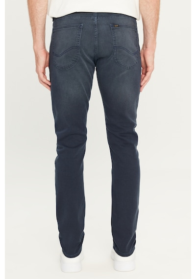 Lee Luke Slim Fit Dar Kesim Normal Bel Pamuklu Esnek İndigo Jean Denim Pantolon Mavi