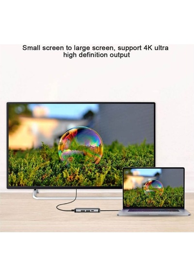 Type C To Hdmı 4k 30hz Kablo Usb 3 0 Hub Çoklayıcı Otg Usb C Dönüştürücü Adaptör