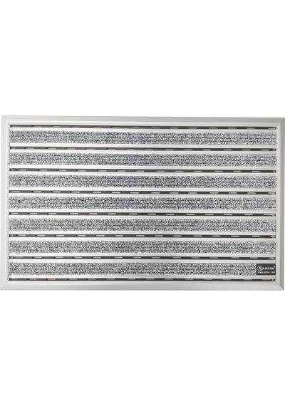 Arfen Halı Üst Yüzeyli Alüminyum Ince Seri Gri Paspas 60X90 Cm