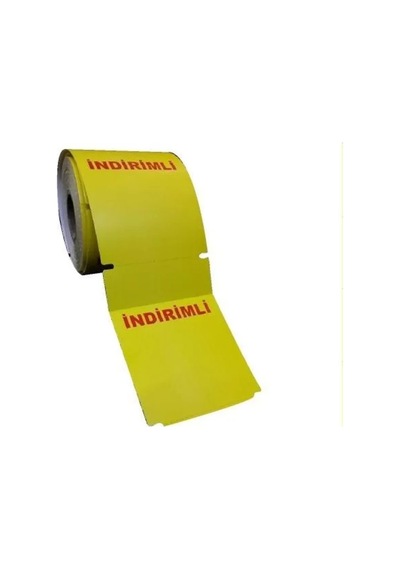 Termal Karton Raf Etiketi Sarı 135x100 250 Li Diğer
