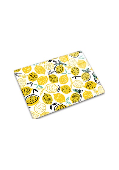 Decorita Cam Kesme Tahtası | Sarı Limonlar | 30cm x 40cm