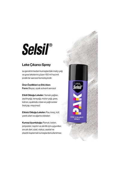 2 X 150 Ml Selsil Pak Leke Çıkarıcı Sprey Ve Rosie Pamuk