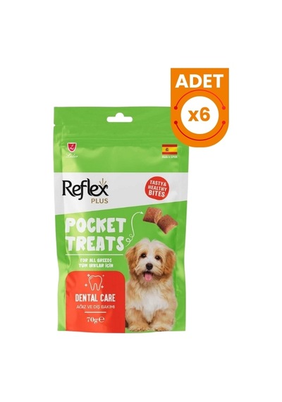 Reflex Plus Pocket Treats Ağız Ve Diş Sağlığı İçin Köpek Ödül Maması 70 Gr 6 Adet