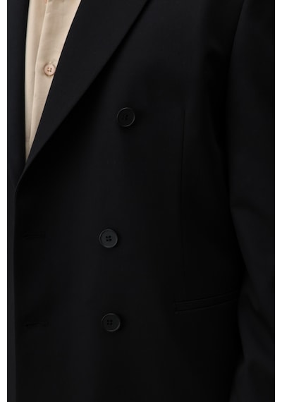 Antioch Kruvaze Relaxed Fit Erkek Blazer Ceket Siyah