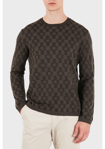 Emporio Armani Desenli % 100 Yün Bisiklet Yaka Kazak Erkek Kazak Em006276 Af29848 F6030 Kahve Emporio Armani Desenli % 100 Yün Bisiklet Yaka Kazak Erkek Kazak Em006276 Af29848 F6030 Kahve