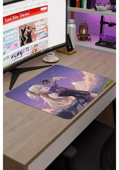 Fischl Genshin Impact Anime Gacha V3 - 48x40 Xl Gaming Mouse Pad Fare Altlığı