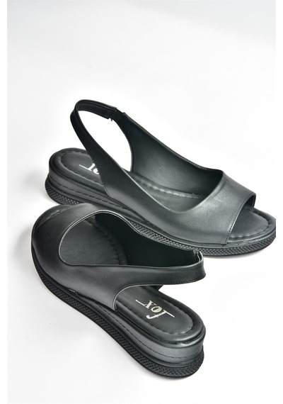 Fox Shoes Siyah Kadın Sandalet K674300609