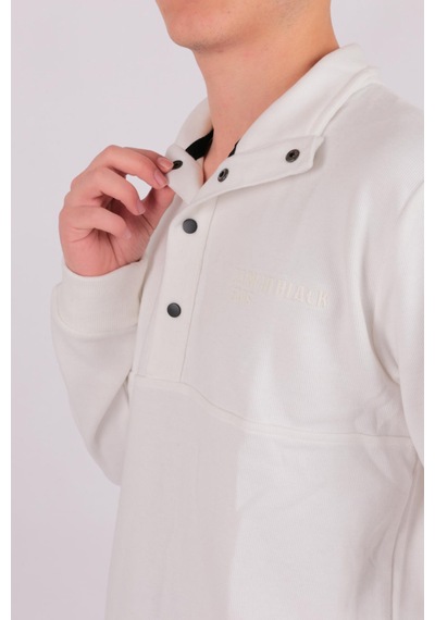 Five Pocket Fp24b2105 Erkek Dik Yaka Çıt Çıtlı Sweatshirt Ekru