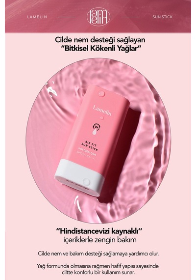 Hafif Nemlendirici Stick Güneş Kremi Spf50+ Pa++++ Air Fit Watery Sun Cream