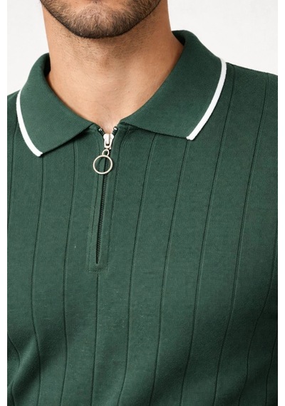 Wear Vexel Erkek Yazlık Dokuma Triko Tişört Fermuarlı Polo Yaka Kısa Kol T-shirt - Yeşil Çok Renkli Wear Vexel Erkek Yazlık Dokuma Triko Tişört Fermuarlı Polo Yaka Kısa Kol T-shirt - Yeşil Çok Renkli
