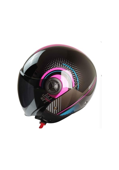 Mts 101 Yazlık Motosiklet Kaskı Pink Woman Renkli