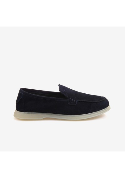 Rouge Kadın Loafer 0172 Mavi Süet